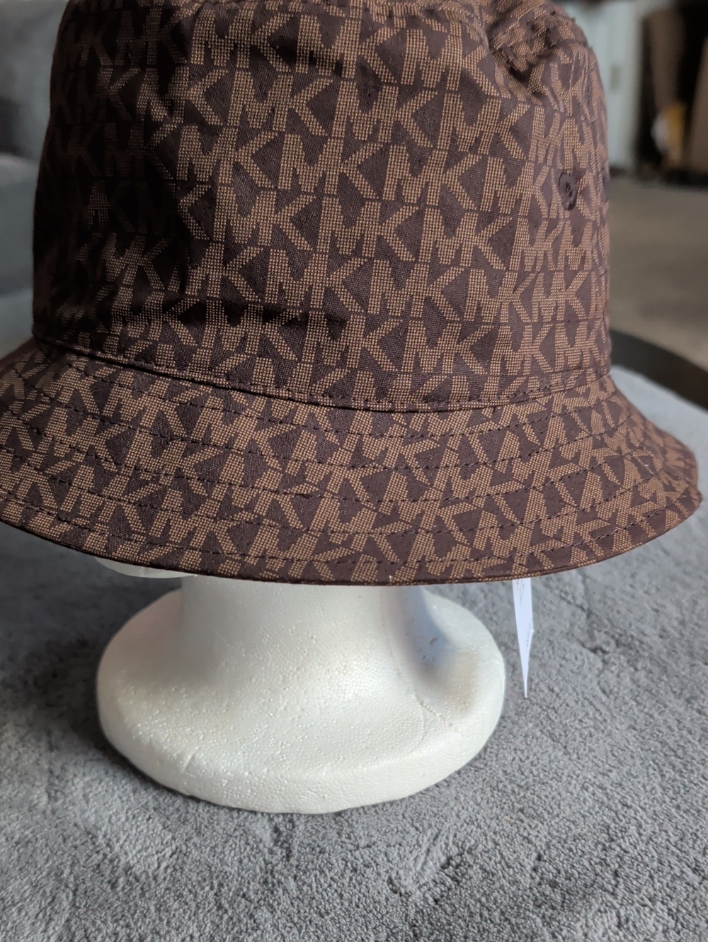 Michael Kors Brown Monogram Bucket Hat